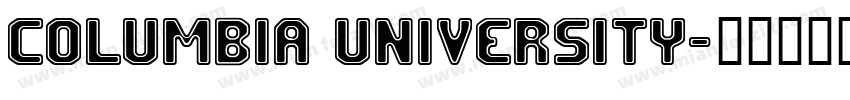 Columbia University字体转换